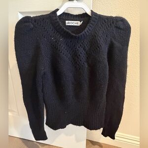 Roche Black Women's Crew Neck Sweater